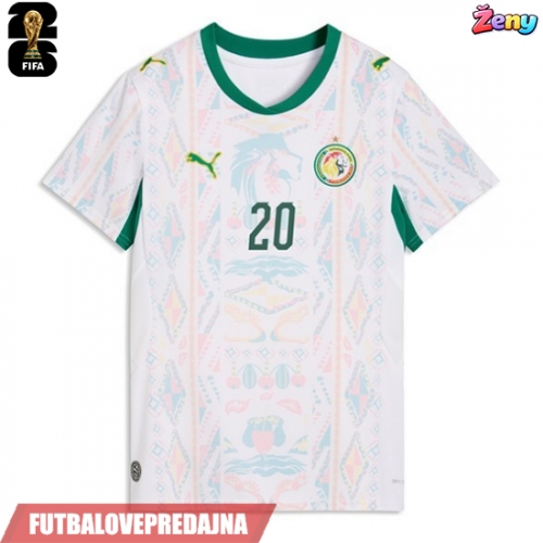 Lacne Ženy Futbalové dres Senegal Habib Diallo #20 MS 2026 Krátky Rukáv - Domáci